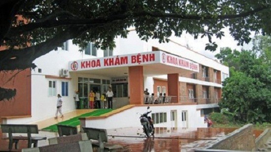 Bệnh viện Việt Nam – Thụy Điển nơi bệnh nhân nhảy lầu tử vong, ảnh: công an cung cấp