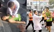 Bác sĩ lao vào đường chạy ngăn vận động viên ở Trung Quốc