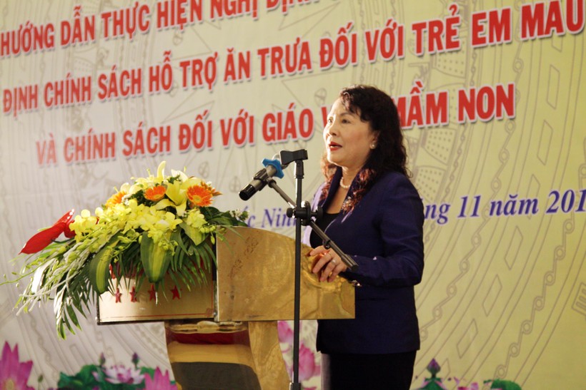 Thứ trưởng Nguyễn Thị Nghĩa phát biểu tại Hội thảo