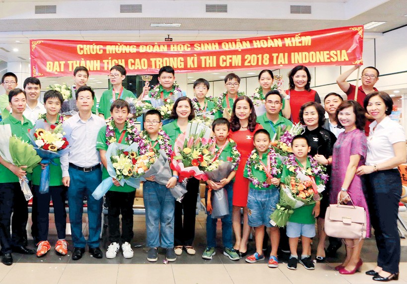 Đoàn học sinh quận Hoàn Kiếm đạt thành tích cao trong kì thi CFM 2018