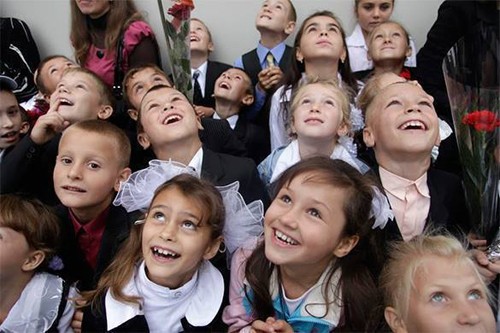 Học sinh tiểu học Nga hiện nay