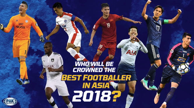 Quang Hải sẽ tranh danh hiệu cầu thủ xuất sắc nhất châu Á 2018