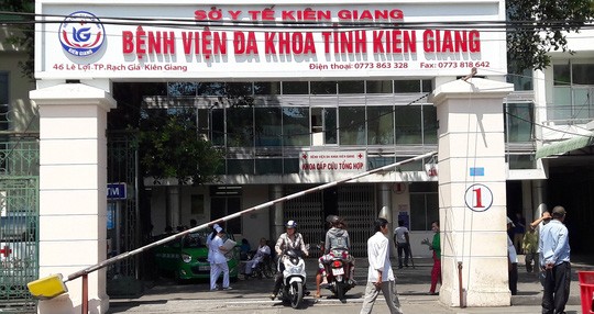 Bệnh viện Đa khoa tỉnh Kiên Giang, nơi bác sĩ Ngạn công tác. Ảnh: NLĐ.