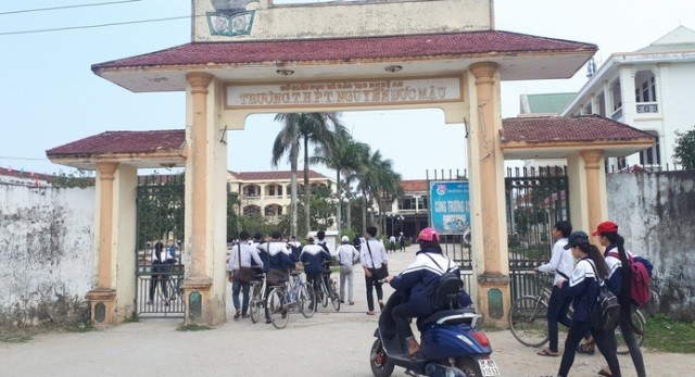 Trường THPT Nguyễn Đức Mậu – nơi em L. theo học