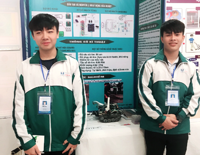Học sinh Trường THPT Uông Bí đoạt giải Cuộc thi KHKT Quốc gia 2018