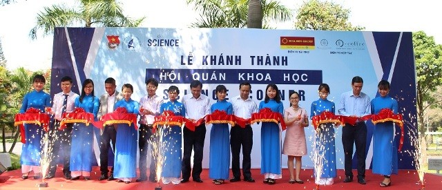 Quang cảnh buổi lễ khánh thành không gian Hội quán Khoa học tại Trường ĐH KHTN TPHCM tại cơ sở 2

