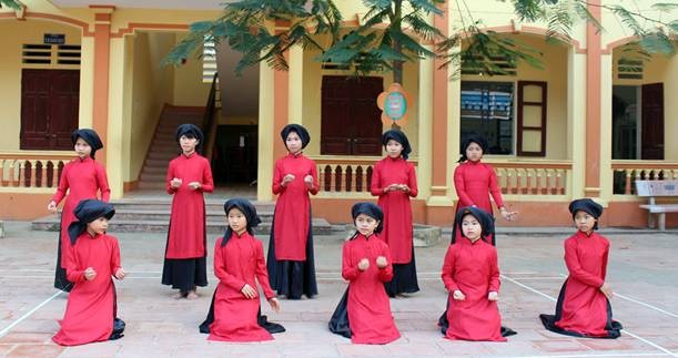 Phú Thọ gắn hoạt động ngoại khóa với di sản văn hóa hát Xoan