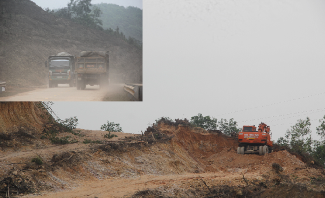Tình trạng khai thác đất trái phép tại xã Thạch Xuân