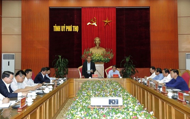 Phó Thủ tướng Trương Hòa Bình phát biểu tại buổi làm việc. 