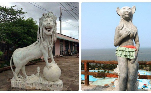 Những bức tượng khiến dân mạng "cười đến đau cả bụng"