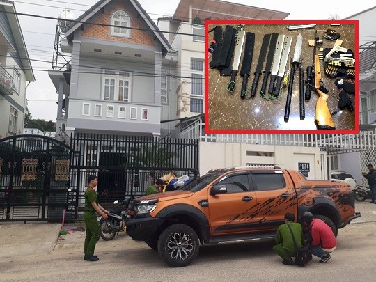Vụ nổ súng tại Đà Lạt: Phát hiện hàng loạt vũ khí nguy hiểm bên nhà hàng xóm