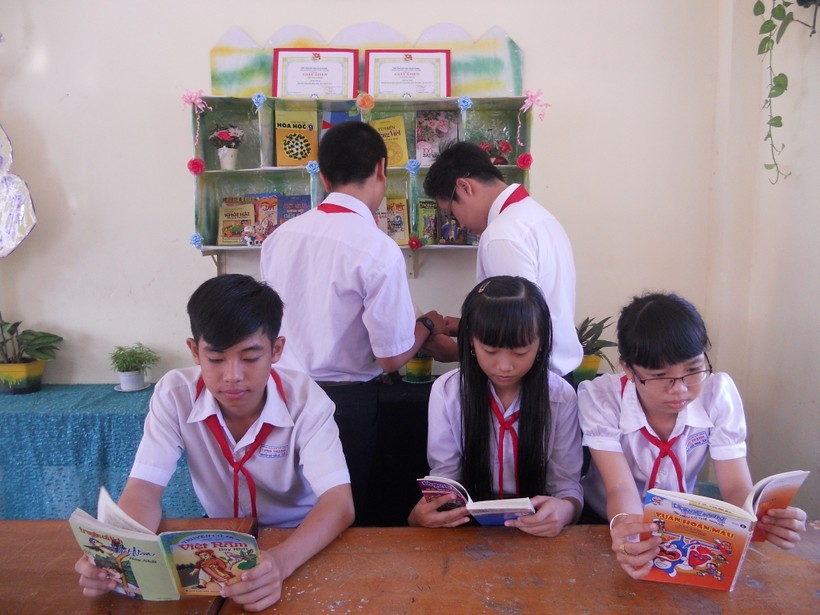 Từ khi mô hình “Góc thư viện lớp học” học sinh đã dần hình thành thói quen đọc sách