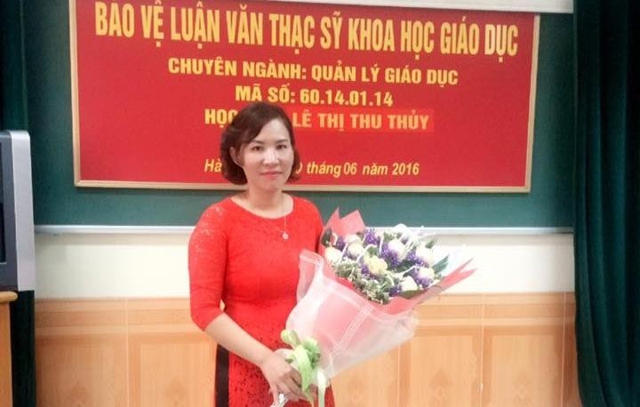 Bà Lê Thị Thu Thủy, nguyên Hiệu trưởng trường tiểu học Đặng Cương (Hải Phòng)