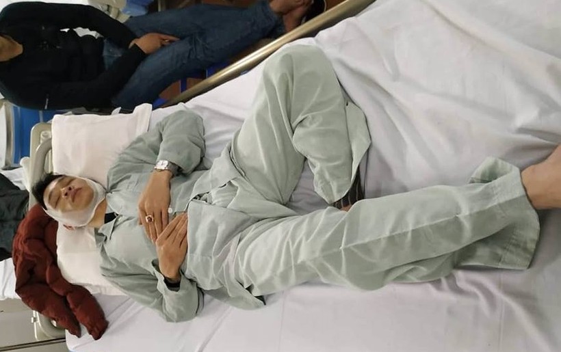 Nạn nhân Thái vẫn đang phải nằm điều trị trong bệnh viện.