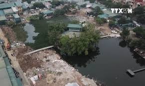 Cưỡng chế tháo dỡ công trình lấn chiếm hồ Đầm Bông