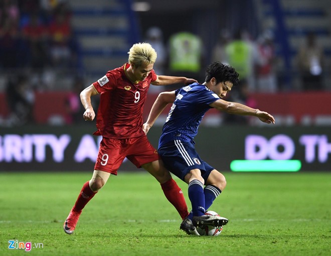 Đội tuyển Việt Nam nhận thất bại tối thiểu trước Nhật Bản ở tứ kết. Ảnh:Thuận Thắng.