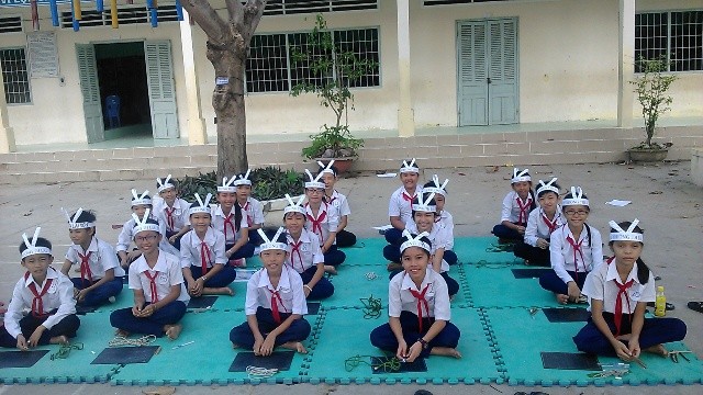 Học sinh Trường Tiểu học Lại Sơn (Kiên Hải, Kiên Giang)