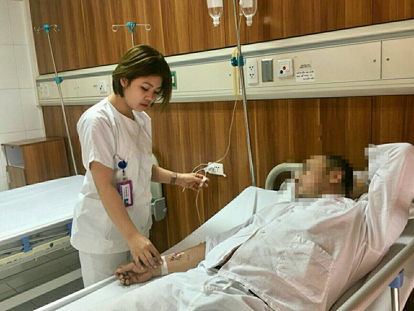 Bệnh nhân được điều trị tại BV Hữu nghị Việt Đức