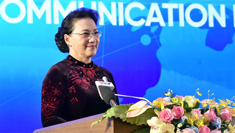Chủ tịch Quốc hội Nguyễn Thị Kim Ngân phát biểu khai mạc Hội nghị