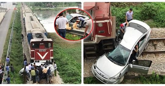 Kinh hoàng ô tô bị tàu hỏa húc văng: 5 nạn nhân là anh em, hiện trường tai nạn lộ điểm bất thường