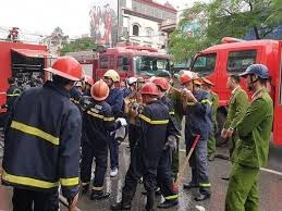 Hiện trường vụ cháy khách sạn kinh hoàng ở Hải Phòng
