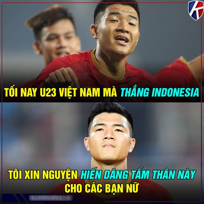Ảnh chế U23 Việt Nam trước trận “đại chiến” với U23 Indonesia