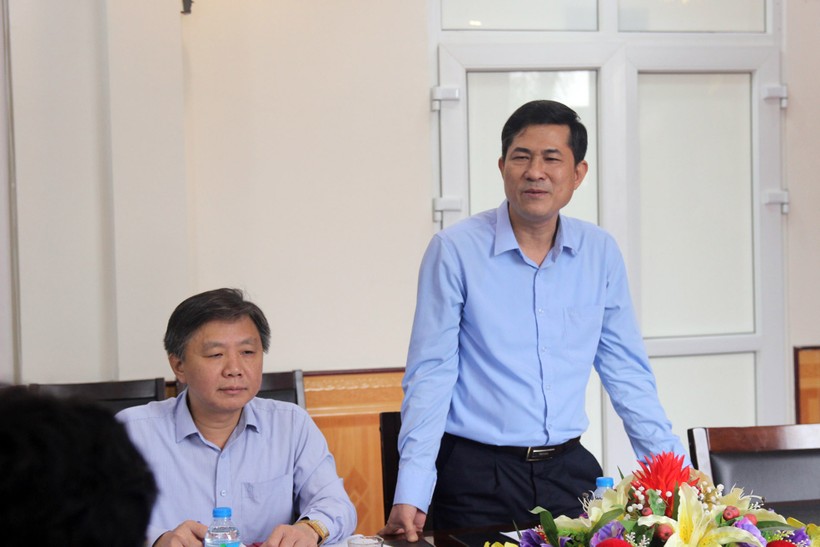 Ông Thái Văn Thành - Giám đốc Sở GD&ĐT tỉnh Nghệ An trong buổi làm việc