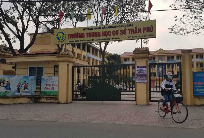 Trường THCS Trần Phú (Hoàng Mai, Hà Nội). Ảnh Chí Tín