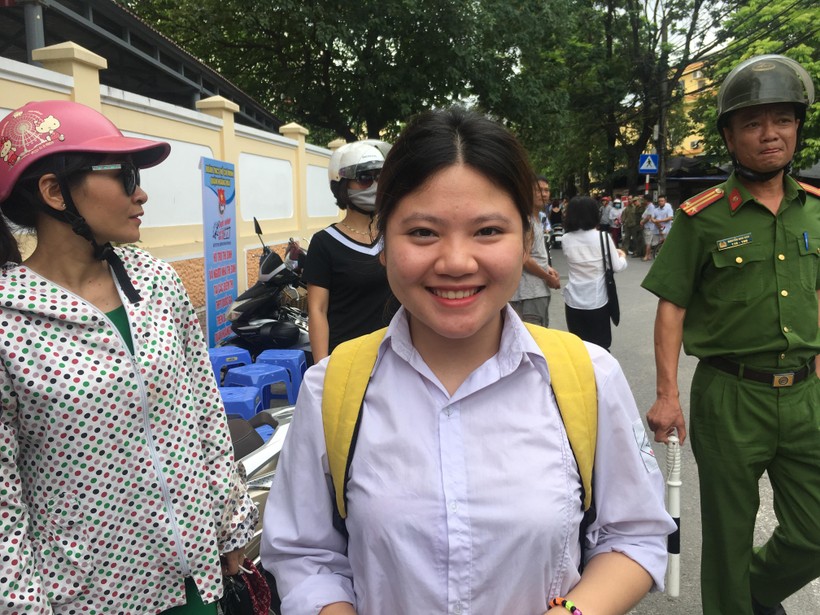 Thí sinh tham dự Kỳ thi THPTQG 2018 tại Hà Nội	Ảnh: T.G
