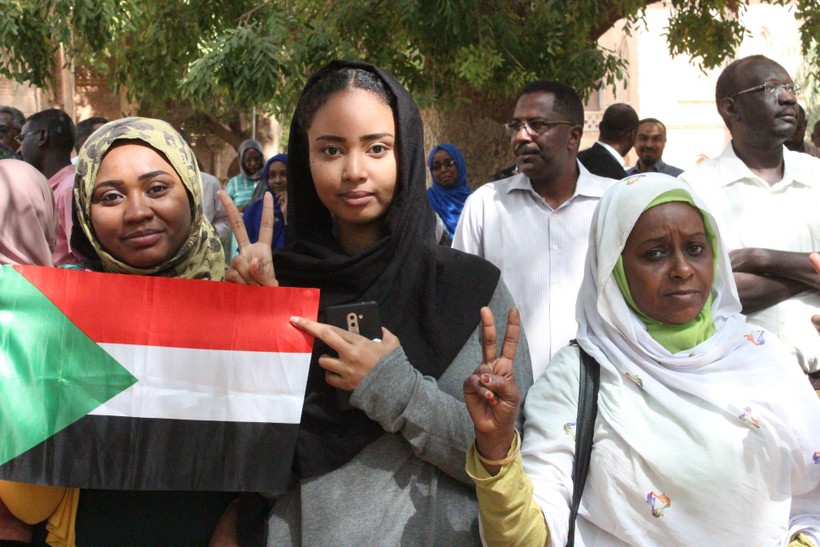 Các thành viên SSA biểu tình ở thủ đô Khartoum
