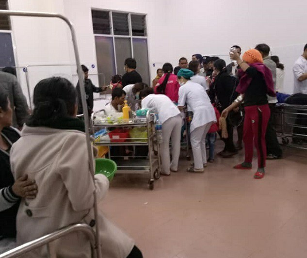 Các bệnh nhân được chữa trị tại bệnh viện.

