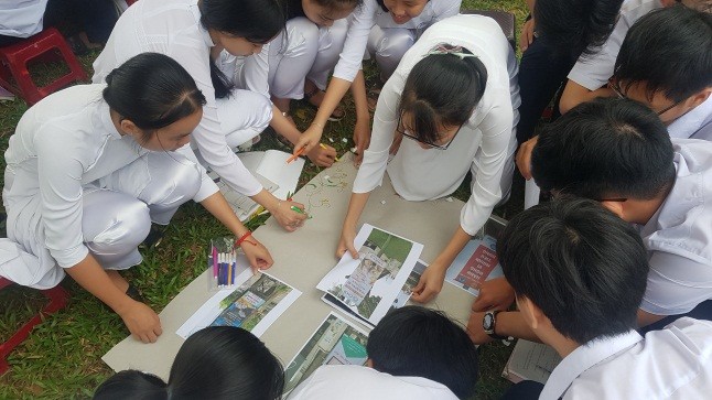 Tiết dạy “Viết quảng cáo” tại Trường THPT Ngũ Hành Sơn, Đà Nẵng