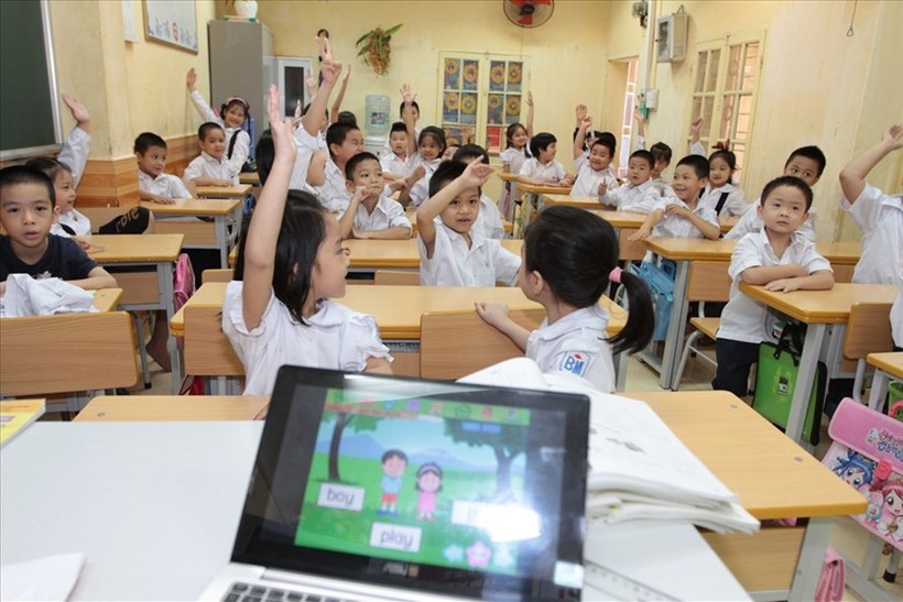 Môn Tiếng Anh trong chương trình giáo dục phổ thông mới hướng tới hứng thú cho học sinh trong học tập, tăng khả năng giao tiếp. Ảnh: Hải Nguyễn.