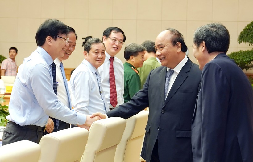 Thủ tướng cùng các đại biểu dự buổi làm việc