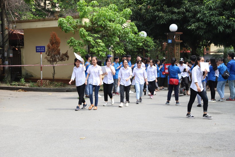Khu vực điểm thi Trường THPT Thanh Sơn, Phú Thọ, nơi thí sinh bị đình chỉ