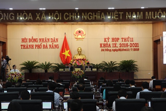 Phiên làm việc ngày 11/7, kỳ họp HĐND TP Đà Nẵng khóa IX.