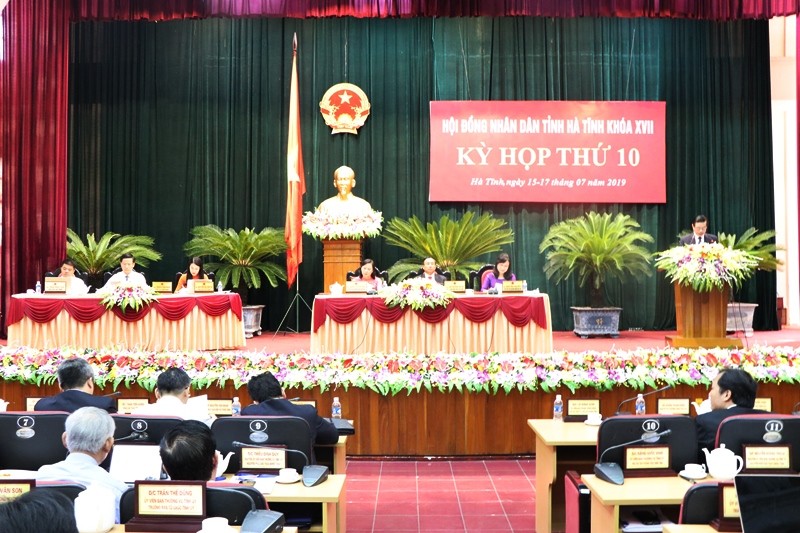 Kỳ họp thứ 10 HĐND tỉnh Hà Tĩnh