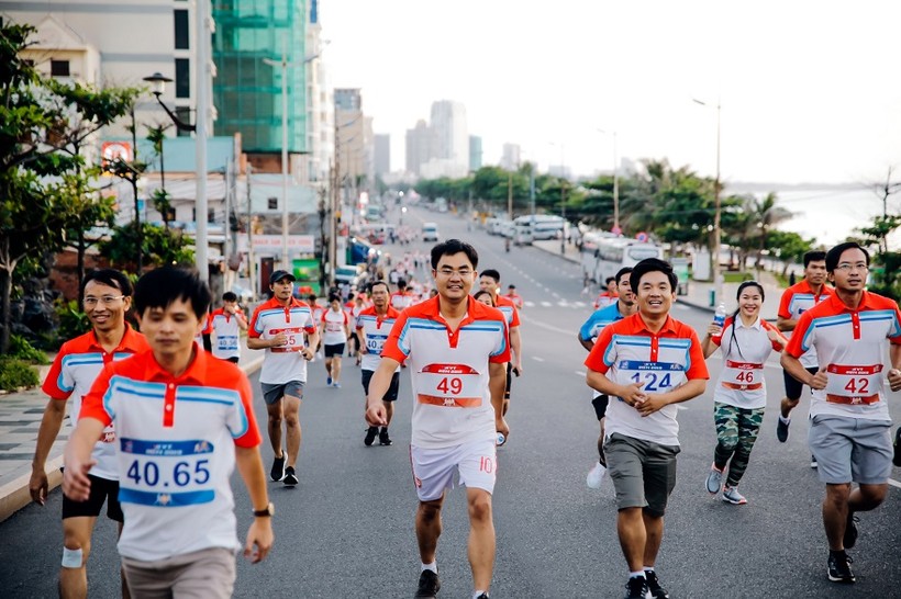 Đường đua KVT Run 2019 được tổ chức từ sáng sớm tại TP Vũng Tàu