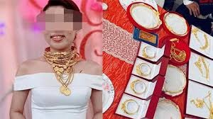 Dân mạng choáng với của hồi môn tính vội cũng được hơn 1kg vàng của cô dâu Trà Vinh