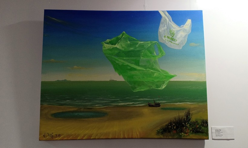 Tranh sơn dầu trên toan “Gió tháng 7” của nghệ sĩ Lê Huy Tiếp.