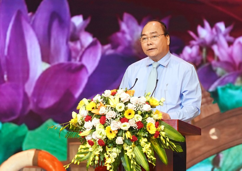 Thủ tướng Nguyễn Xuân Phúc phát biểu tại cuộc Giao lưu