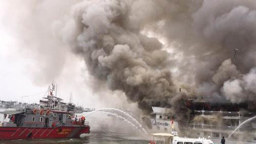 Tăng cường đảm bảo an toàn sau vụ cháy ca nô du lịch trên vịnh Nha Trang