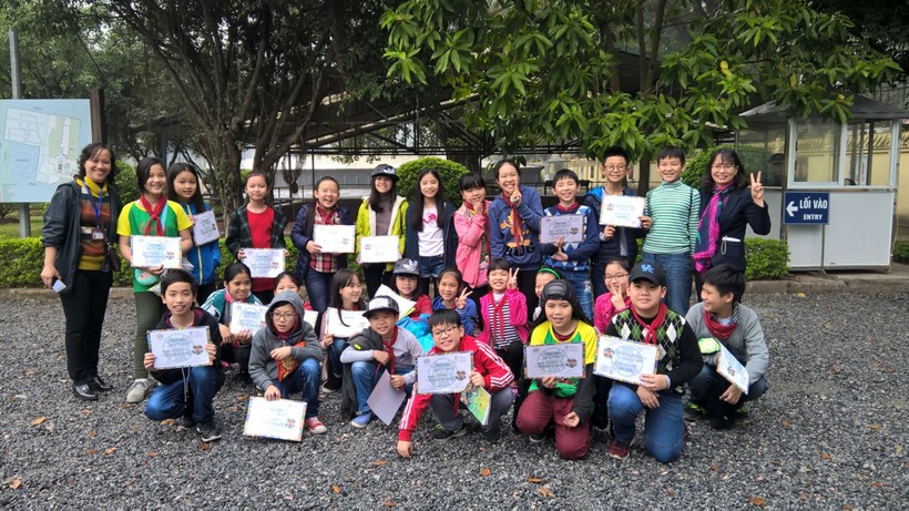 Học sinh Hà Nội hứng thú với những trải nghiệm tại Hoàng thành Thăng Long