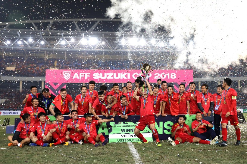 Đội tuyển Việt Nam vô địch AFF Cup. Ảnh: ITN
