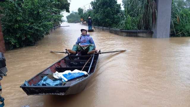 Các xã Phương Mỹ, Hà Linh, huyện Hương Khê bị ngập nước