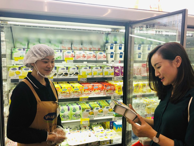 Vinamilk là thương hiệu sữa đến từ Việt Nam duy nhất có mặt trong các siêu thị lớn như Thiên Hồng, Hợp Mã… của tỉnh Hồ Nam, Trung Quốc.

