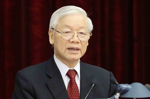 Tổng bí thư, Chủ tịch nướcNguyễn Phú Trọng. Ảnh: TTX.

