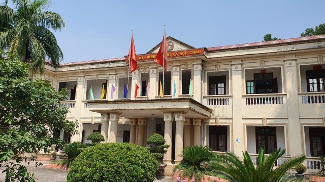 Trụ sở UBND xã Hợp Châu (Ảnh: Nguyễn Dương).
