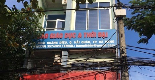 Văn phòng thường trú của báo GD&TĐ tại Đà Nẵng. 
