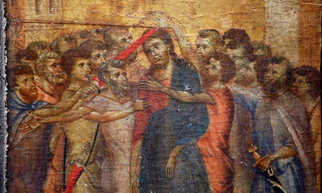 Bức tranh Christ Mocked được bán với giá 26,5 triệu USD. Ảnh: Reuters.